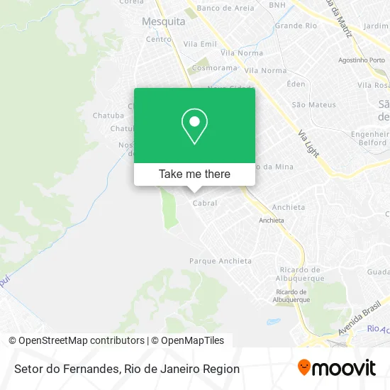 Setor do Fernandes map
