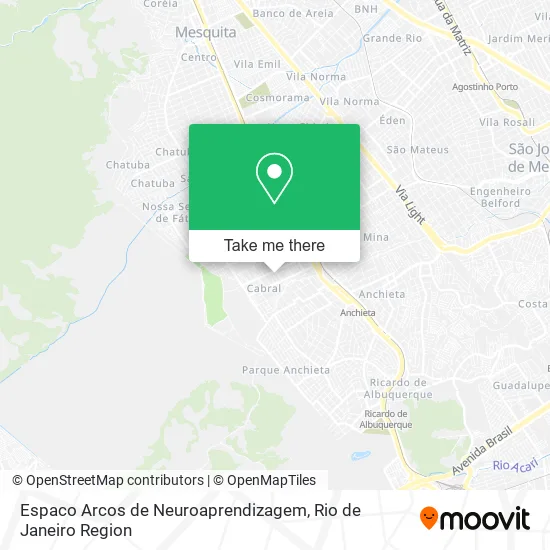 Espaco Arcos de Neuroaprendizagem map