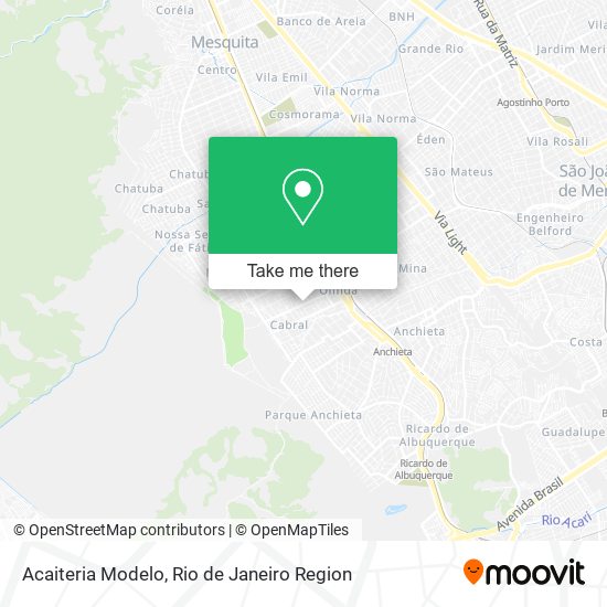 Acaiteria Modelo map