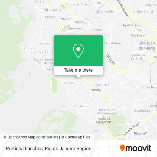Pretinha Lanches map