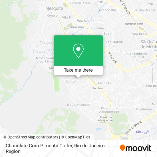 Chocolate Com Pimenta Coifer map