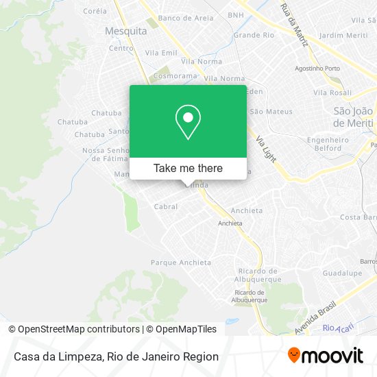 Mapa Casa da Limpeza