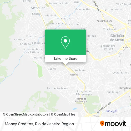 Money Creditos map