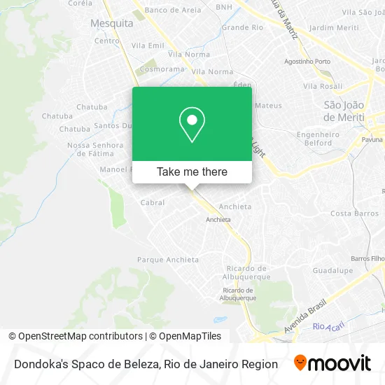 Dondoka's Spaco de Beleza map