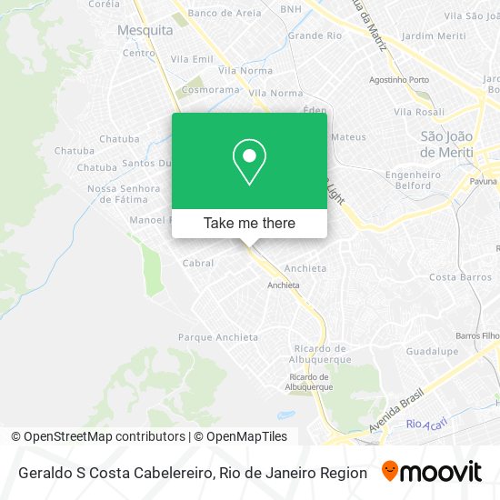 Geraldo S Costa Cabelereiro map
