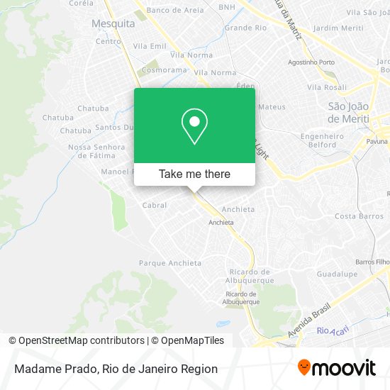 Mapa Madame Prado