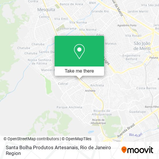 Santa Bolha Produtos Artesanais map