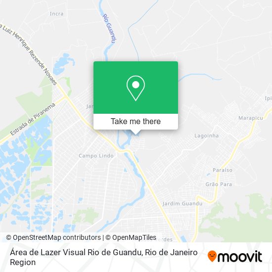 Mapa Área de Lazer Visual Rio de Guandu