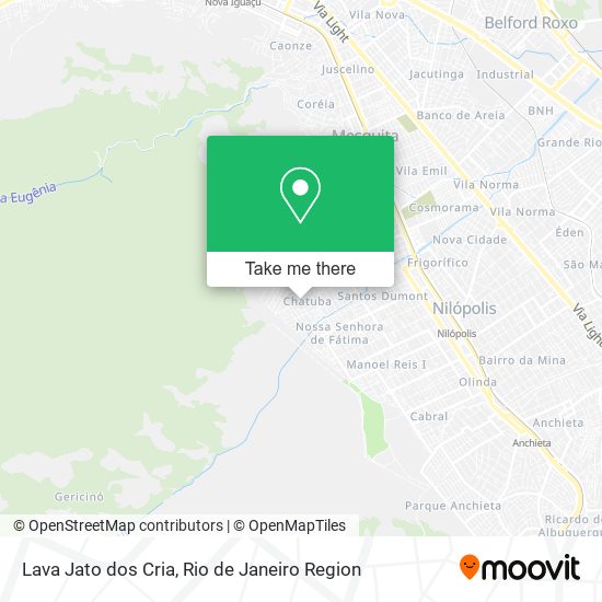 Lava Jato dos Cria map