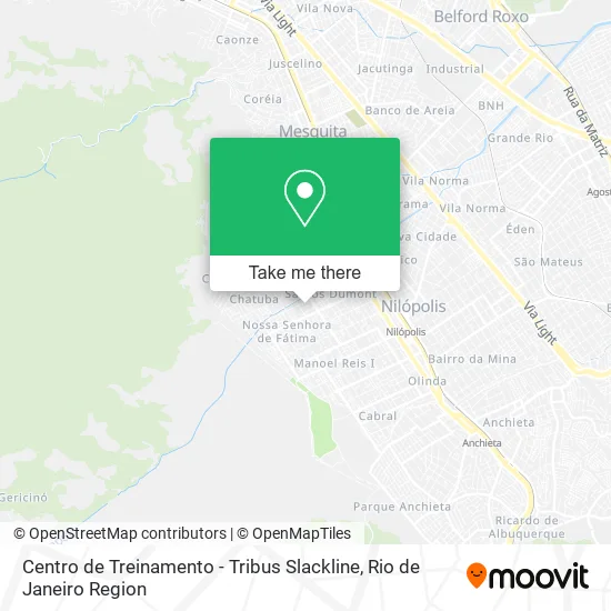 Centro de Treinamento - Tribus Slackline map