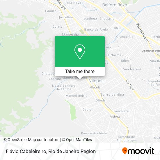 Flávio Cabeleireiro map