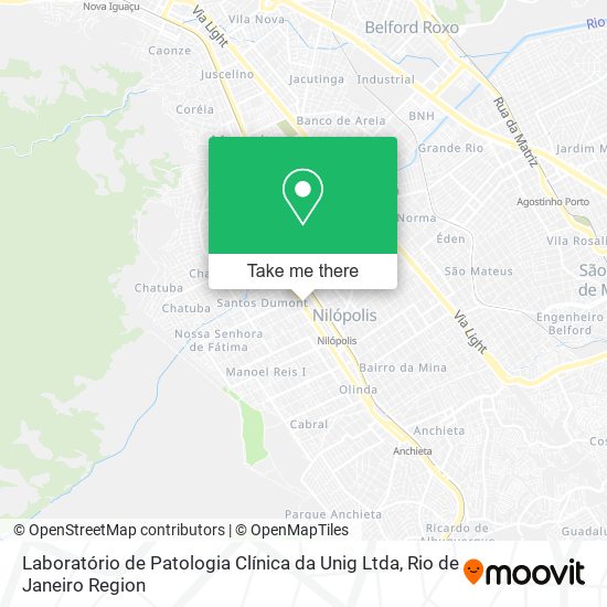 Mapa Laboratório de Patologia Clínica da Unig Ltda