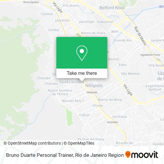 Mapa Bruno Duarte Personal Trainer