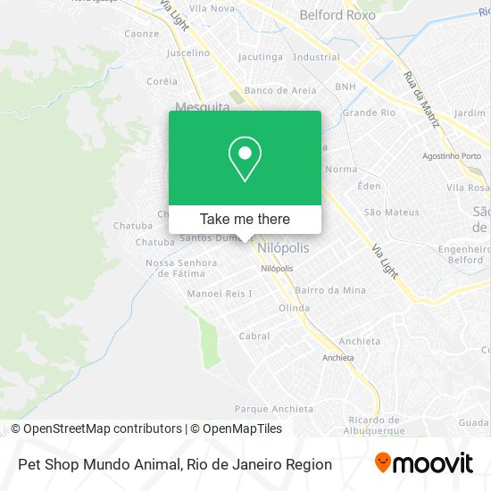 Pet Shop Mundo Animal map