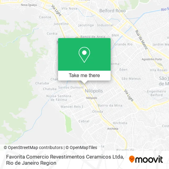 Favorita Comercio Revestimentos Ceramicos Ltda map