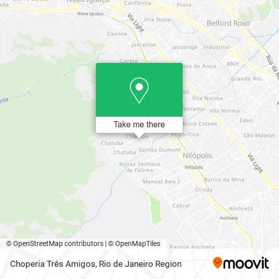 Choperia Três Amigos map