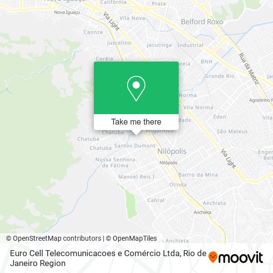 Mapa Euro Cell Telecomunicacoes e Comércio Ltda