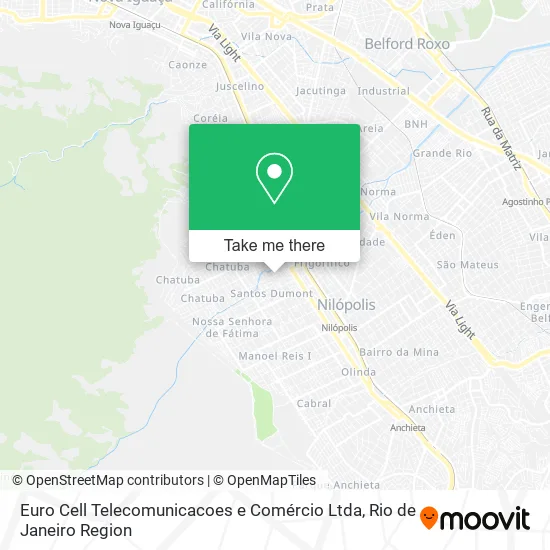 Euro Cell Telecomunicacoes e Comércio Ltda map