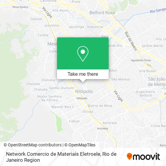 Network Comercio de Materiais Eletroele map
