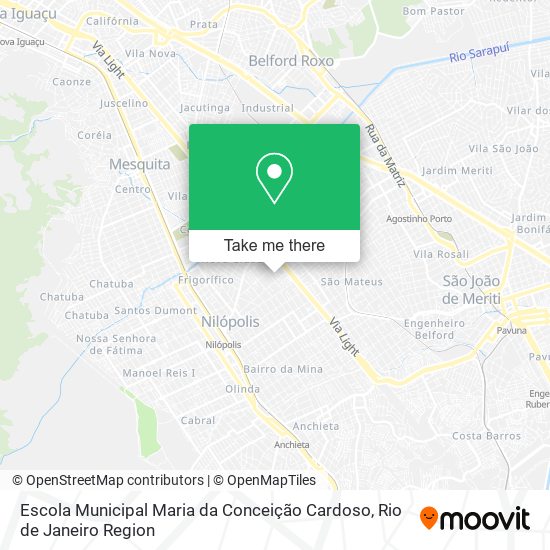 Mapa Escola Municipal Maria da Conceição Cardoso