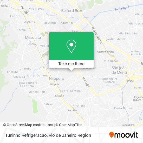 Tuninho Refrigeracao map