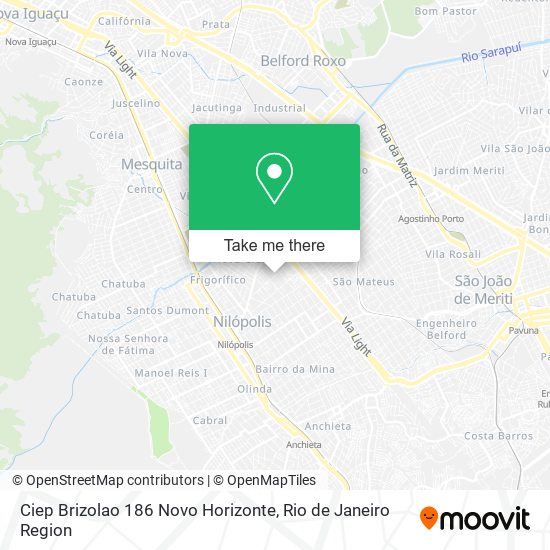 Ciep Brizolao 186 Novo Horizonte map