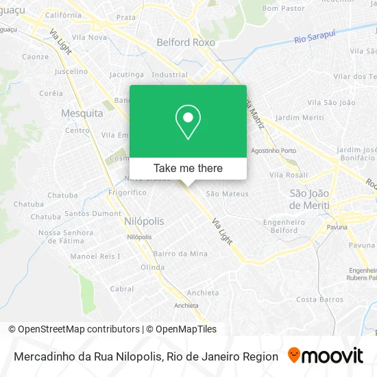 Mercadinho da Rua Nilopolis map