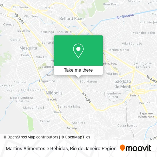 Martins Alimentos e Bebidas map