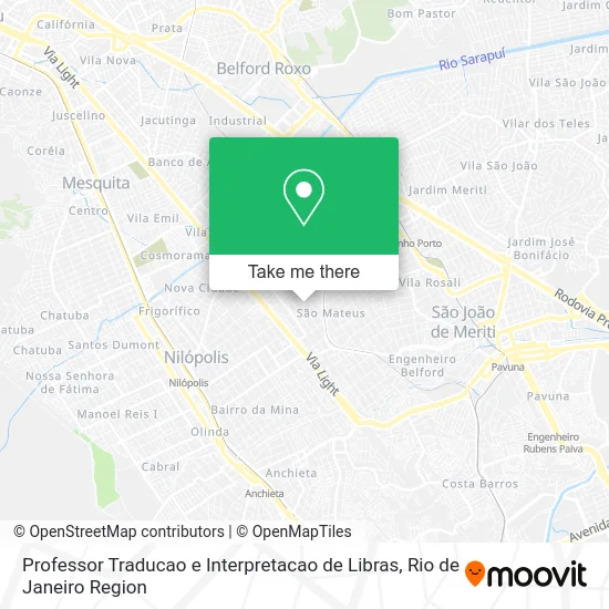 Professor Traducao e Interpretacao de Libras map