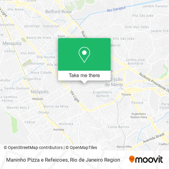Maninho Pizza e Refeicoes map