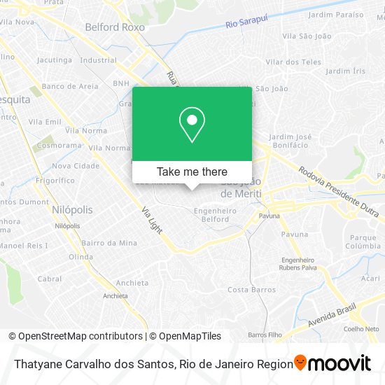 Thatyane Carvalho dos Santos map