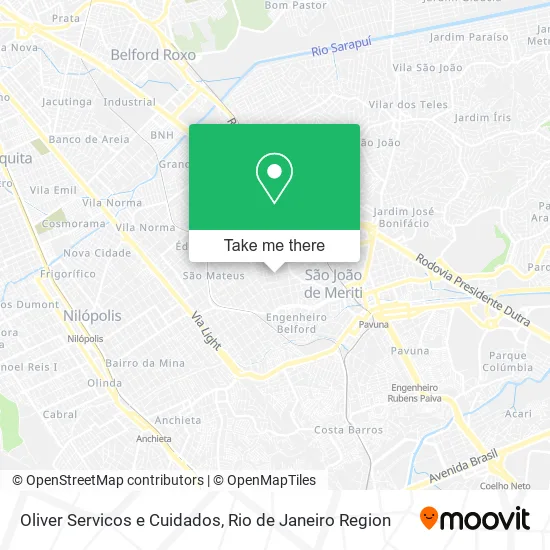 Oliver Servicos e Cuidados map