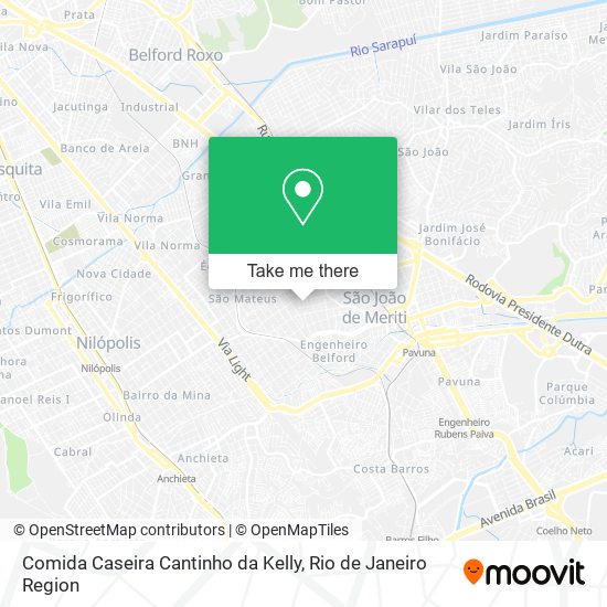 Comida Caseira Cantinho da Kelly map