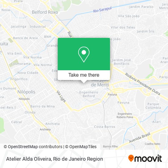 Atelier Alda Oliveira map