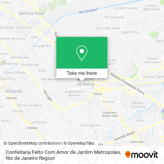 Confeitaria Feito Com Amor de Jardim Metropoles map