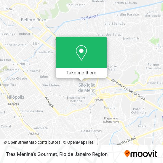 Tres Menina's Gourmet map