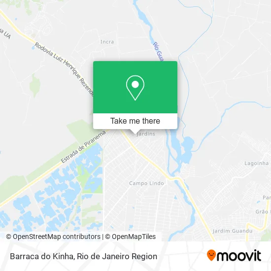 Barraca do Kinha map