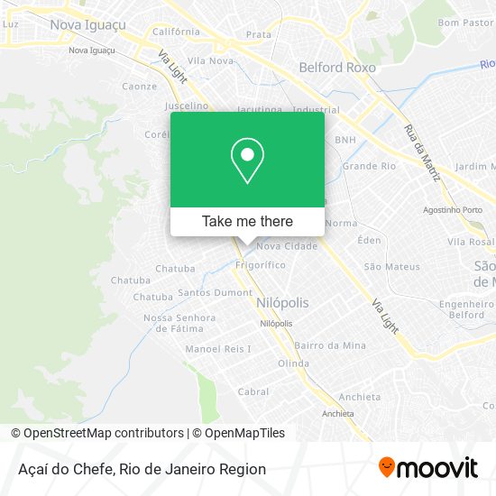 Açaí do Chefe map
