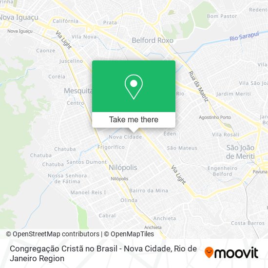 Congregação Cristã no Brasil - Nova Cidade map