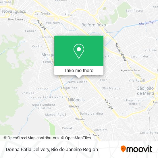 Donna Fatia Delivery map