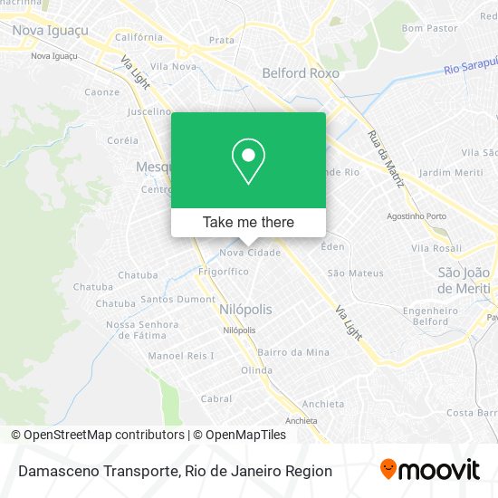 Damasceno Transporte map