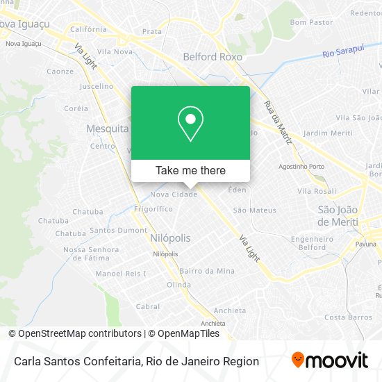 Mapa Carla Santos Confeitaria