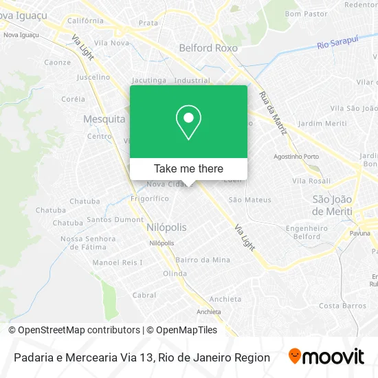 Padaria e Mercearia Via 13 map