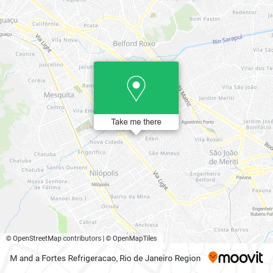 M and a Fortes Refrigeracao map