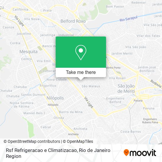 Rsf Refrigeracao e Climatizacao map