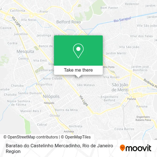 Baratao do Castelinho Mercadinho map