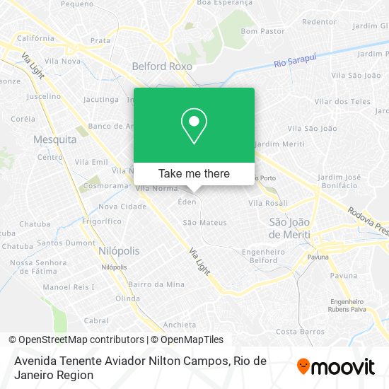 Avenida Tenente Aviador Nilton Campos map