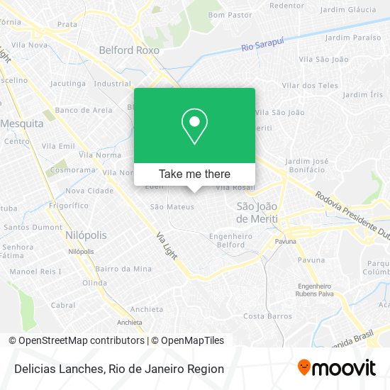 Mapa Delicias Lanches