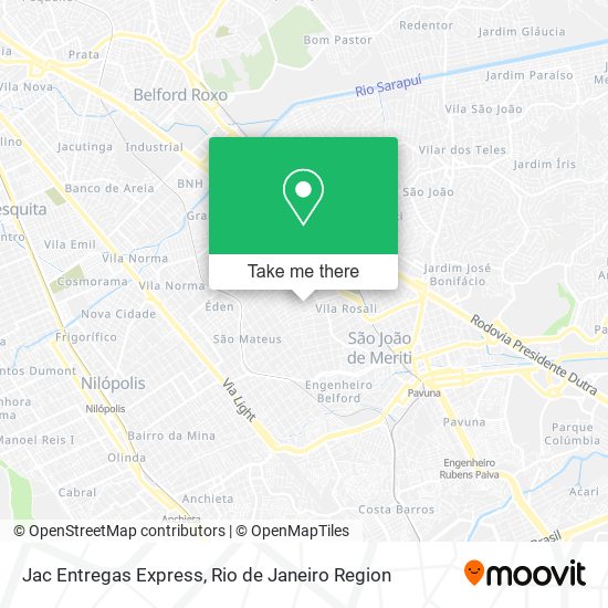 Jac Entregas Express map