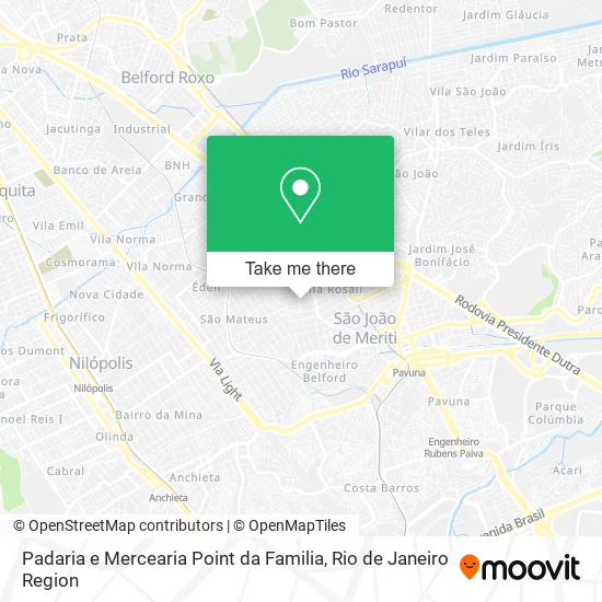 Padaria e Mercearia Point da Familia map